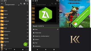 How to extract files in zarchiver app for free fire all hack file in tamil kk loads
