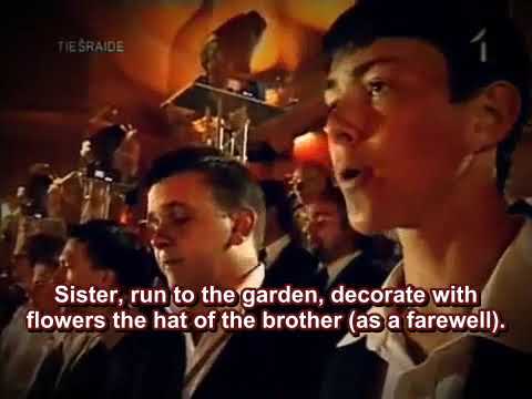 Latvian Song Festival 2008 - "Cekulaina zīle dzied" ENGLISH subtitles/translation