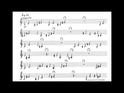 Anastassis Philippakopoulos - Onissia for Bass Clarinet (2002) [Score-Video]