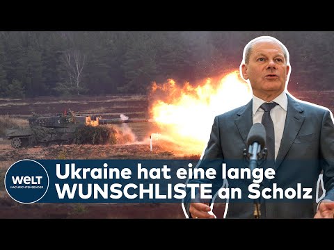 SCHOLZ' HANDGEPÄCK: Diese schweren Waffen erwartet die Ukraine von Deutschland