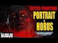 Speed painting [Time Lapse]- Portrait Horus-warhammer 40k