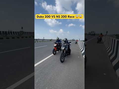 2024 KTM Duke 200 Vs NS 200 Drag Race #shorts #ytshorts #shortsyoutube #racer #duke #ns200 #ytshorts