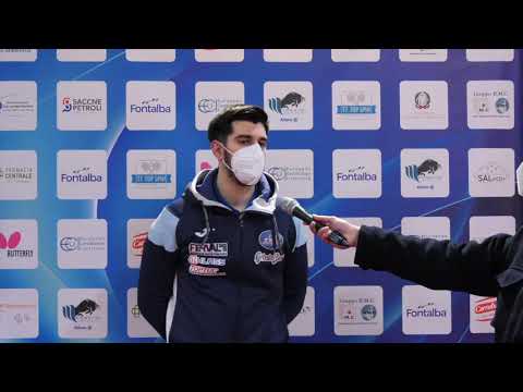 L'ex Damiano Seretti dopo Top Spin Messina Fontalba-Reggio Emilia