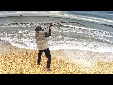 Solo Storm Beach Fishing: Coastal Cookup - Mussels, Prawns & Squid