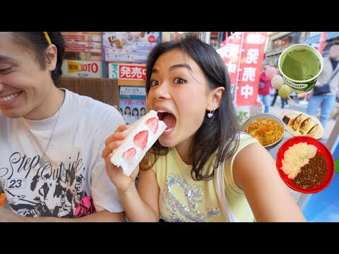 what I eat in a day in JAPAN 🍡 (super expensive fruits, my fave cafes, matcha & mochi)