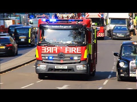 London Fire Brigade Soho full house response with bullhorn