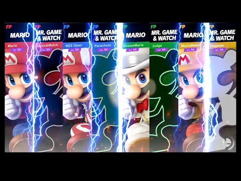 Super Smash Bros Ultimate Amiibo Fights   Request #8171 Mario & Game&Watch team ups