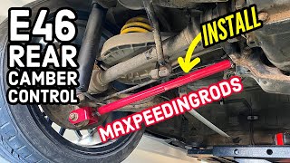 E46 Maxpeedingrod camber kit install - Rear adjustable Camber control arm install - BMW M3 / non-M