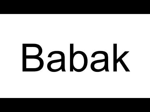 How to Pronounce Babak (Arabic)