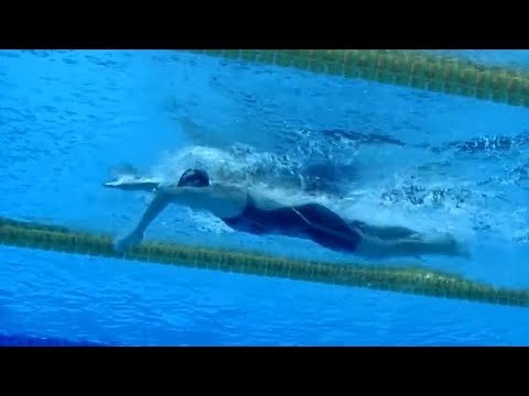 Katie Ledecky's catch and pull during her 800 meter world record swim at the 2016 Rio Olympics