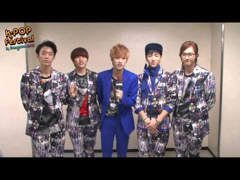B1A4's greeting for K-POP Festival in Gangwon 2013