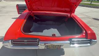 1969 Pontiac GTO Convertible 4-Speed Engine Bay & Interior