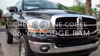 Easy Way to Pull Engine Codes - Dodge Ram Trucks