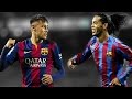 Neymar Jr vs Ronaldinho ● Best Skills ● FC Barcelona | HD