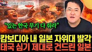 “있는 한국 무기 다 줘라” 캄보디아 내 일본 자위대 발각. 태국 심기 제대로 건드린 일본 (김민석의 전…