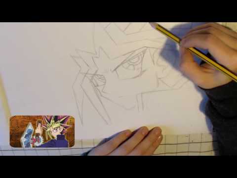 Drawing Yami Yugi - YouTube
