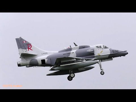 Beautiful A-4N SKYHAWK Takeoff and Landing, Fliegerhorst Wittmundhafen (ETNT)