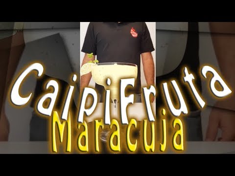CaipiFruta de Maracujá como fazer receita de drinks CaipiFruta de Maracujá