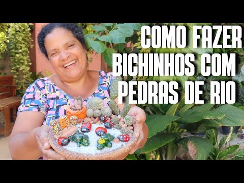 COMO FAZER ENFEITES PARA MINI JARDIM COM PEDRAS DE RIO: BICHINHOS FEITOS COM PEDRAS | ECONOMIZAR