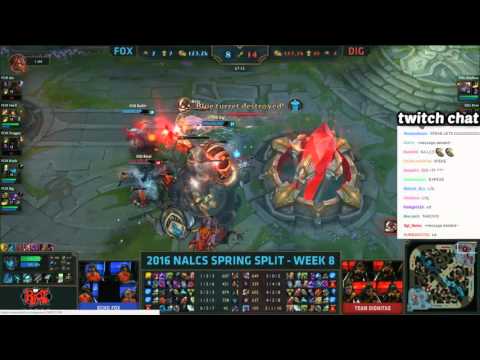 Echo Fox INSANE Backdoor vs Dignitas (with Twitch chat)