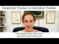 What is the Difference Between a Corporate Trustee and an Individual Trustee? (Australia 2021)