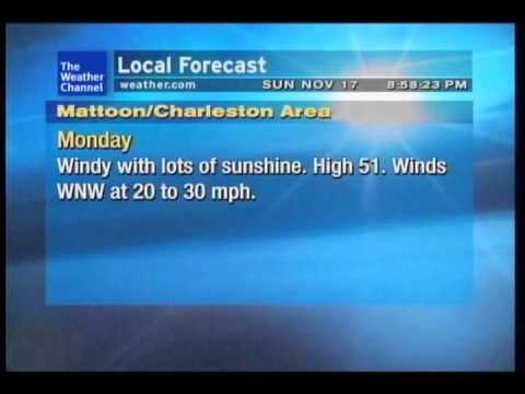 Weather STAR XL local forecast featuring the new "Red Mode" production music