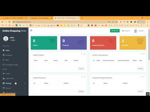 Ecommerce Shoping and Delivery Website in PHP Application Projects