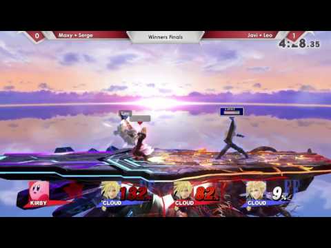 SP47 2v2 - Maxy (Kirby) & Serge (Greninja, Cloud) Vs. Javi (Cloud) & Leo (Cloud) WF - Smash 4