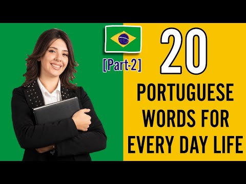 20 Portuguese Words For Every Day Life #learn #portuguese