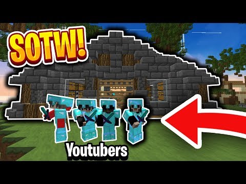 LIVING WITH YOUTUBERS SOTW! *FaithfulMC* | Minecraft HCF