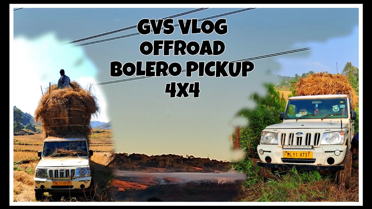 Mahindra bolero pick-up off road 4x4 driving hill area