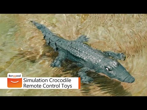 T22-1 RC Boat Simulation Crocodile Water Toys Remote Control Models