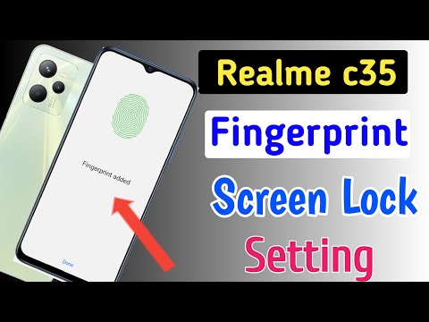 Realme c35 fingerprint screen lock/realme c35 fingerprint kaise lagaen/fingerprint setting