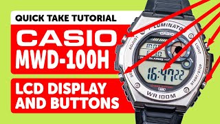 #CASIO MWD-100H Button & Display Guide ⌚ | Full Walkthrough for Casio Digital Watch Users