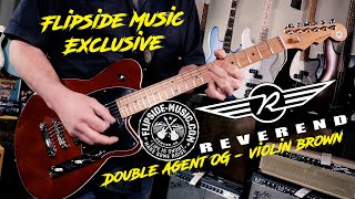 Video thumbnail for Flipside Music Exclusive - Reverend Double Agent OG - Violin Brown - Demo/Playthrough by Flipside Music