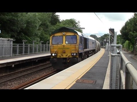 66623 6M92 12:23 West Thurrock Sidings Fhh to Tunstead Sdgs @ Stansted Mountfitchet 20/06/16