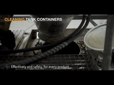 Cleaning tank containers effectively and safely, for every product