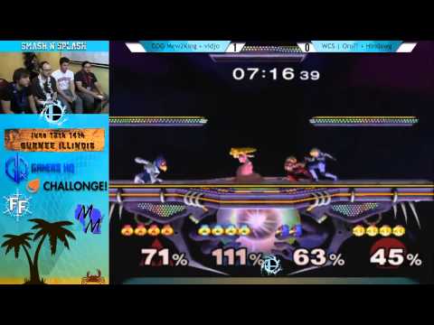 SNS - COG MVG Mew2King (P1) + vidjogamer (P4) vs WCS | Oro?! (P2) + Hindawg (P3) - Melee Doubles
