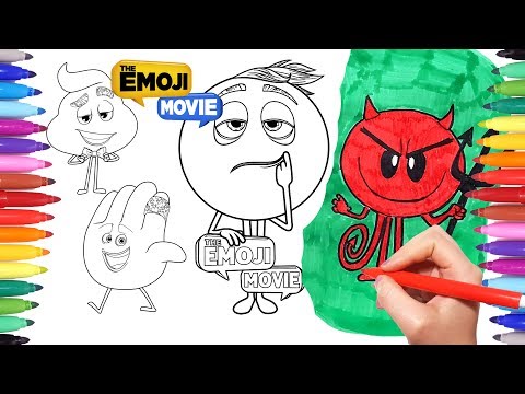 The Emoji Movie Coloring Pages | How to Draw Emoji | The Emoji Movie Videos for Kids