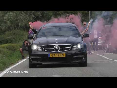 Supercars leaving carmeet MADNESS!  G-POWER M3, FLAMETHROWING GTR