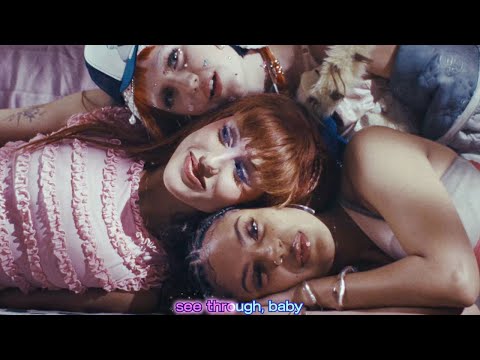 Amelia Moore ft. Coco Jones, Absolutely & Samara Cyn - see through remix official lyric video