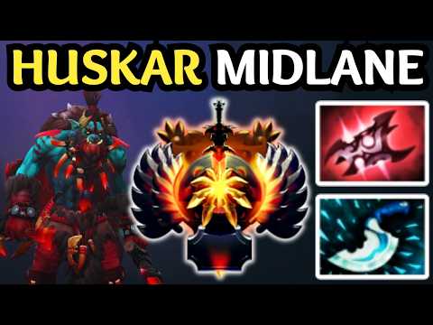 🔥 HUSKAR MID = LOW HP 😈 MAX DAMAGE 😈 NO FEAR | DOTA 2 🔥