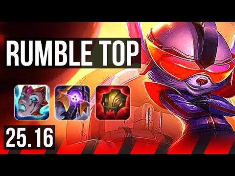 RUMBLE vs FIORA (TOP) | 800+ games, 11/4/11 | KR Challenger | 25.16