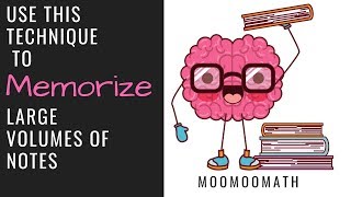 A powerful technique to learn a large volume of notes!