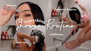 EVERYTHING SHOWER ROUTINE 2023 SELF CARE TIPS Feminine Hygiene, Exfoliate, Affordable Pamper Routine