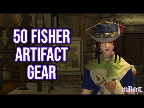 FFXIV 2.0 0109 Fisher Quest Level 50 + Artifact Gear