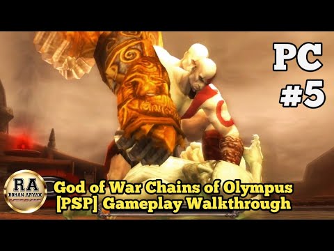 God of War Chains of Olympus [PSP] Gameplay Walkthrough PC Part 5 BOSS FIGHT CHARON