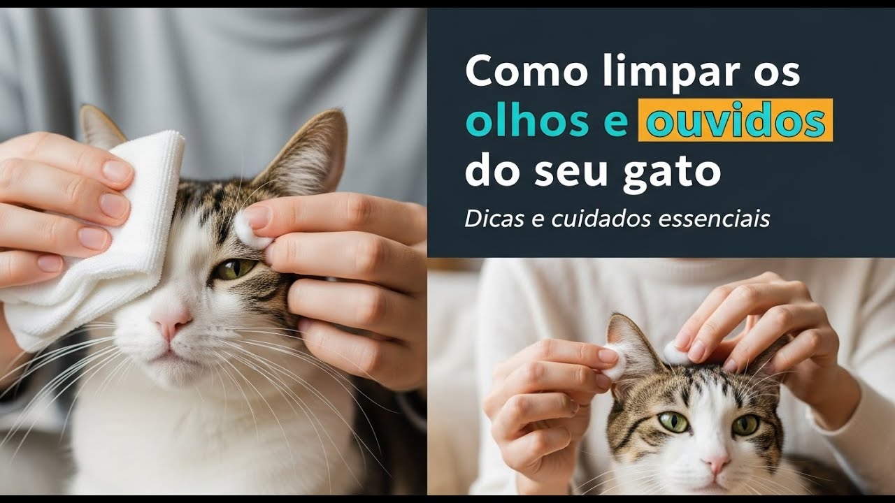 Como limpar os olhos e ouvidos dos gatos - FAVOR LEIA A DESCRIÇÃO - Gatil Hauser