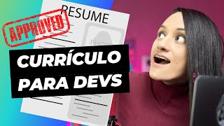O Segredo para Escrever um Excelente Currículo de Programador! (Currículo para DEVS)