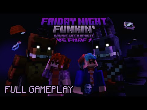 FNF VS. FNAF 1 Minecraft Mix - WEEK B UPDATE, PLAYABLE! (Official Gameplay)